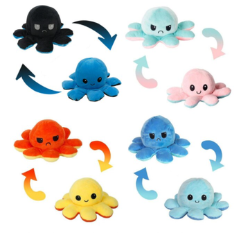 Octopus emotie knuffel