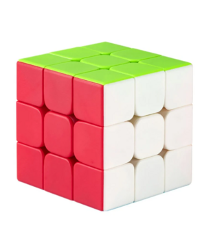 Magic puzzle kubus rood, groen wit