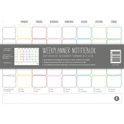 Wochenplaner Notizblock