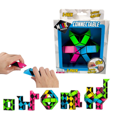 Magic Puzzle Connectable 3-Pack